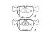 Bremsbelagsatz, Scheibenbremse Brake Pad Set:34 11 6 761 252