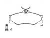 тормозная кладка Brake Pad Set:251 698 151 F