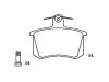 Plaquettes de frein Brake Pad Set:4A0 698 451