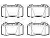 Bremsbelagsatz, Scheibenbremse Brake Pad Set:003 420 58 20