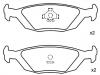 Pastillas de freno Brake Pad Set:41 96 317