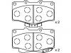 Bremsbelagsatz, Scheibenbremse Brake Pad Set:04491-35160