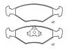 Bremsbelagsatz, Scheibenbremse Brake Pad Set:5882984