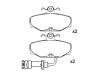 Bremsbelagsatz, Scheibenbremse Brake Pad Set:1 648 236