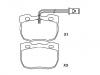 Plaquettes de frein Brake Pad Set:RTC6781