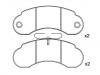 Pastillas de freno Brake Pad Set:631 420 03 20