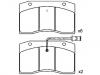 Plaquettes de frein Brake Pad Set:9316 1314