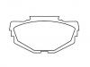 Bremsbelagsatz, Scheibenbremse Brake Pad Set:GBP00106