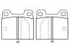 Brake Pad Set:0060 750 556