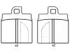 Bremsbelagsatz, Scheibenbremse Brake Pad Set:0060 750 567