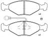 Bremsbelagsatz, Scheibenbremse Brake Pad Set:4248.90