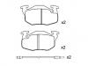 тормозная кладка Brake Pad Set:77 01 203 213