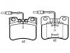 Plaquettes de frein Brake Pad Set:95 619 549