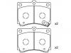 Bremsbelagsatz, Scheibenbremse Brake Pad Set:F1CZ-2001B