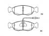 тормозная кладка Brake Pad Set:4251.03