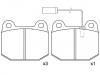 Plaquettes de frein Brake Pad Set:0060 760 088