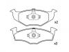 тормозная кладка Brake Pad Set:6N0 698 151