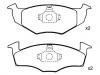 Pastillas de freno Brake Pad Set:140 698 151 B