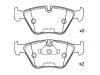 Bremsbelagsatz, Scheibenbremse Brake Pad Set:34 11 6 761 278