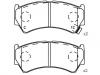 Bremsbelagsatz, Scheibenbremse Brake Pad Set:55810-64G00