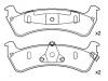 Bremsbelagsatz, Scheibenbremse Brake Pad Set:2L2Z-2200-BA