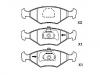 Pastillas de freno Brake Pad Set:7 078 947