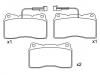 Pastillas de freno Brake Pad Set:7 736 272 2