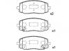 Pastillas de freno Brake Pad Set:58101-07A10