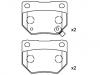 тормозная кладка Brake Pad Set:44060-04U86