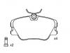 Bremsbelagsatz, Scheibenbremse Brake Pad Set:000 420 99 20