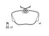 Bremsbelagsatz, Scheibenbremse Brake Pad Set:001 420 81 20