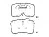 Bremsbelagsatz, Scheibenbremse Brake Pad Set:441 698 151 D