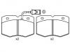 Plaquettes de frein Brake Pad Set:190 6158