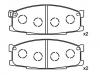 Pastillas de freno Brake Pad Set:MB259949