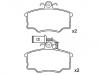 Pastillas de freno Brake Pad Set:0060 743 564