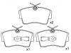 Bremsbelagsatz, Scheibenbremse Brake Pad Set:16 05 612