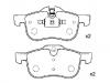 Pastillas de freno Brake Pad Set:SFP100511