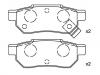 Bremsbelagsatz, Scheibenbremse Brake Pad Set:43022-SE0-S01