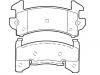 тормозная кладка Brake Pad Set:18047809