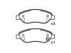 Plaquettes de frein Brake Pad Set:16 05 355