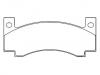 Bremsbelagsatz, Scheibenbremse Brake Pad Set:3744449