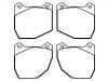 Plaquettes de frein Brake Pad Set:RJR698151