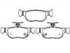 Bremsbelagsatz, Scheibenbremse Brake Pad Set:DFZ5-26-43ZA