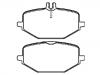 Bremsbelagsatz, Scheibenbremse Brake Pad Set:000 420 51 02